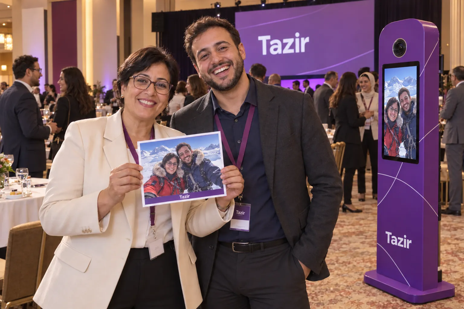À une convention Tazir, deux collègues présentent leur tirage où ils deviennent les héros d’une expédition sur un glacier