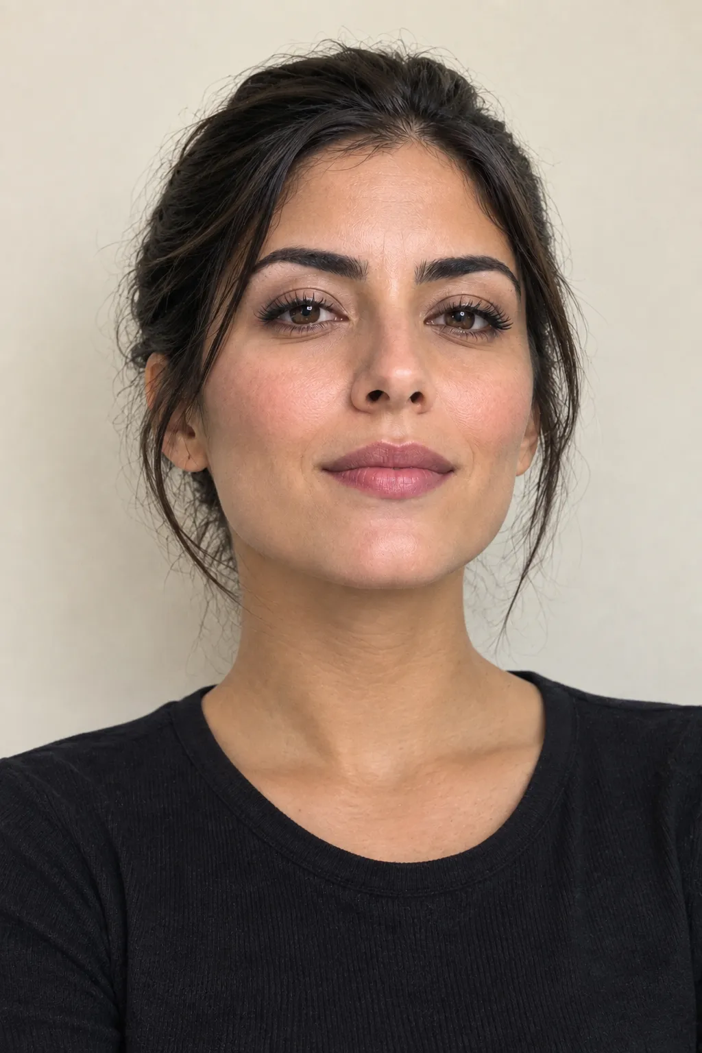 Portrait of the same guest before the face swap