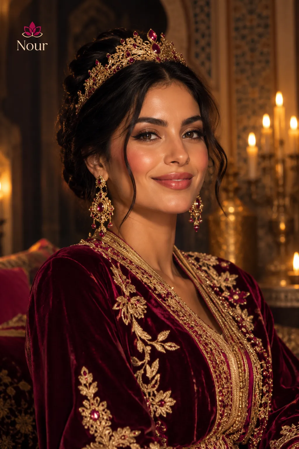 Portrait IA — univers royal marocain