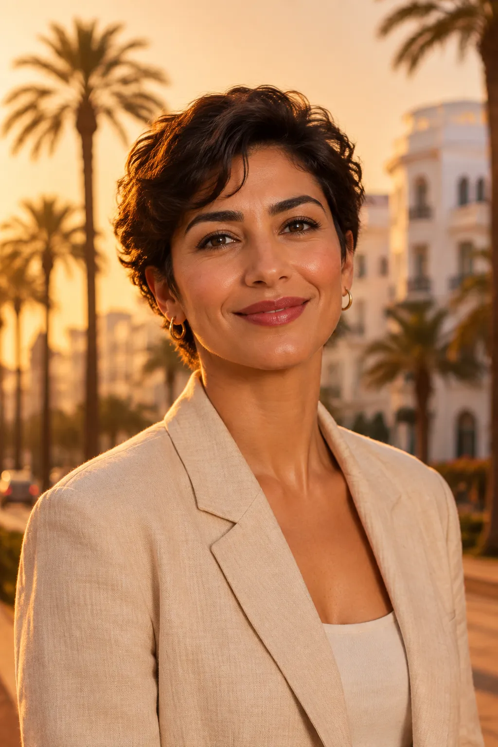 Portrait d’une participante, avec Casablanca en décor